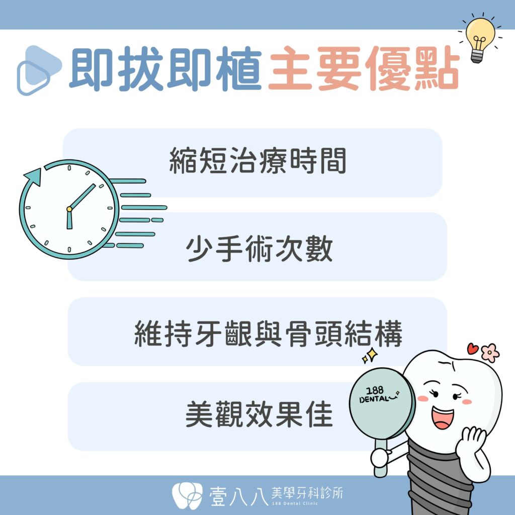 即拔即種人工植牙-優點